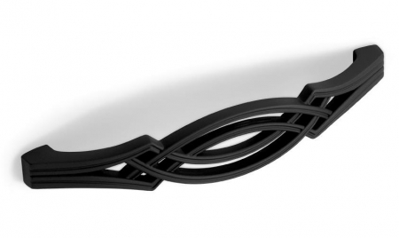 Rustice - Anya - Maner pentru mobila, finisaj negru mat CB, 96 mm