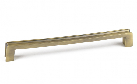 Rustice - Aron - Maner pentru mobila, finisaj alama antichizata periata CB, 192 mm