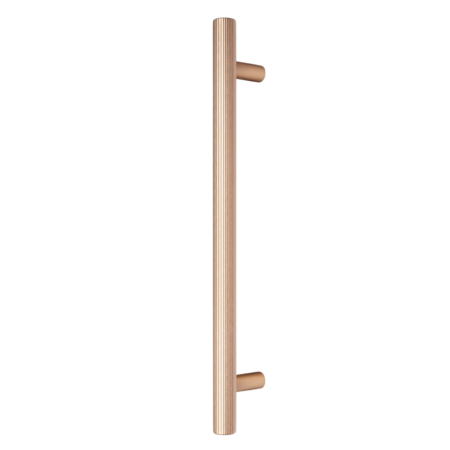 Moderne - Maner pentru mobila Boto Big, finisaj alama cava periata, L:418 mm