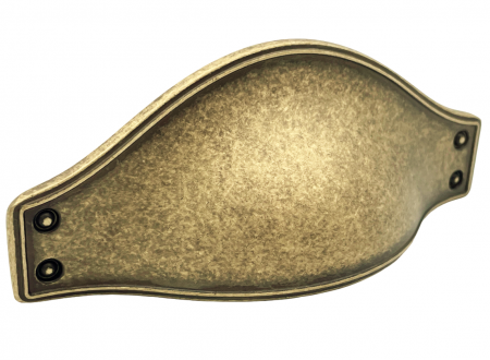 Vintage & Retro - Calypso - Maner pentru mobila, finisaj alama antichizata CB, 32 mm