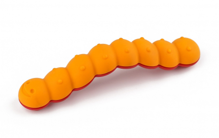 Manere pentru copii - Joy Omida - Maner pentru mobila copii, finisaj portocaliu cu burtica rosie CB, 128 mm