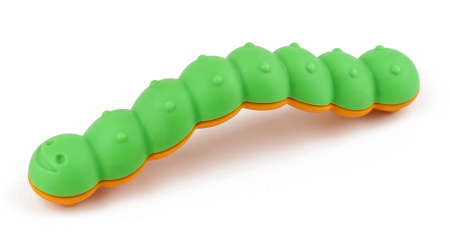 Manere pentru copii - Joy Omida - Maner pentru mobila copii, finisaj verde cu burtica portocalie CB, 128 mm