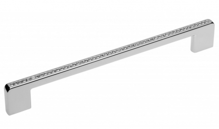 Manere cu cristale - Cra 14 - Maner pentru mobila, crom lucios GT, L:230 mm