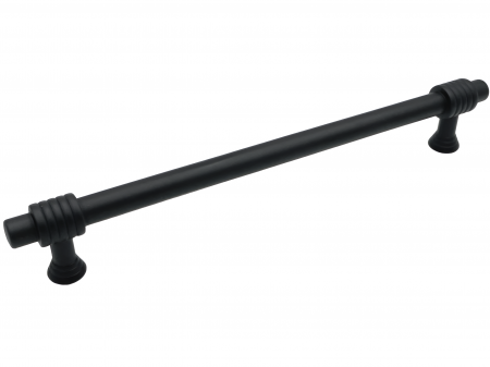 Vintage & Retro - Cruz - Maner pentru mobila, finisaj negru mat, L:192 mm