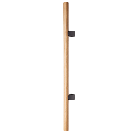 Scandinave - Kumo Wood Big - Maner pentru mobila, finisaj stejar / negru titan, L:610 mm