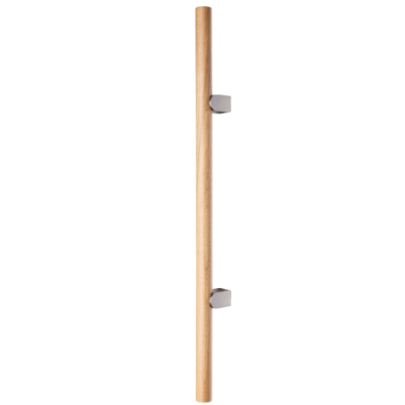 Scandinave - Kumo Wood Big - Maner pentru mobila, finisaj stejar / otel inoxidabil, L:610 mm