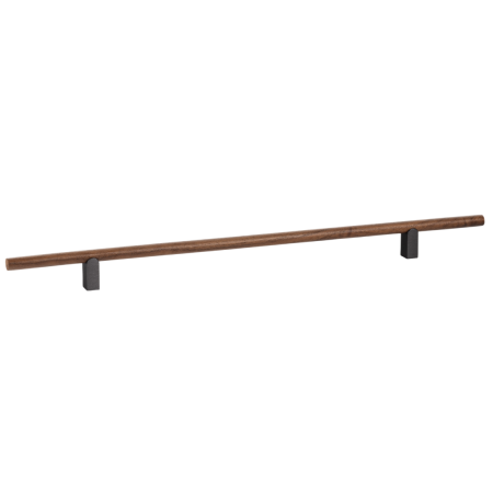 Scandinave - Kumo Wood - Maner pentru mobila, finisaj nuc / negru titan, L:480 mm