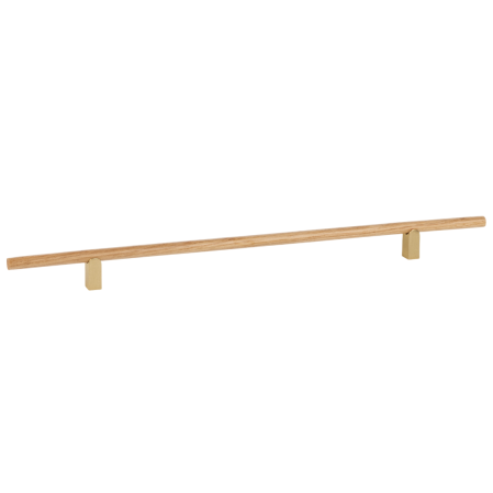 Scandinave - Kumo Wood - Maner pentru mobila, finisaj stejar / alama periata, L:480 mm