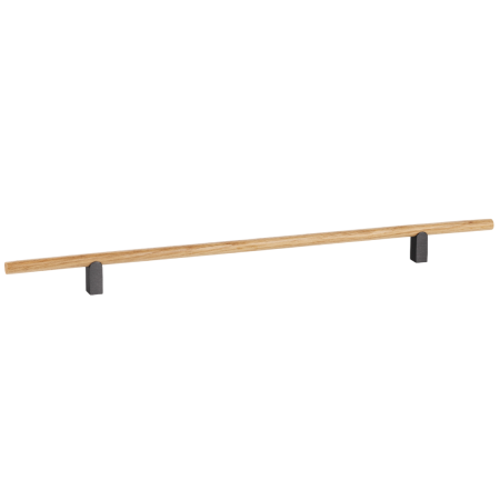 Scandinave - Kumo Wood - Maner pentru mobila, finisaj stejar / negru titan, L:480 mm