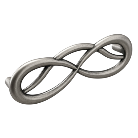 Vintage & Retro - Loire - Maner pentru mobila, finisaj argint antichizat, L:105 mm