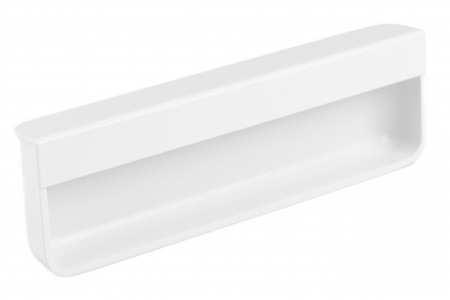 Manere ingropate - Moule - Maner ingropat pentru mobila, finisaj alb mat, L:154 mm