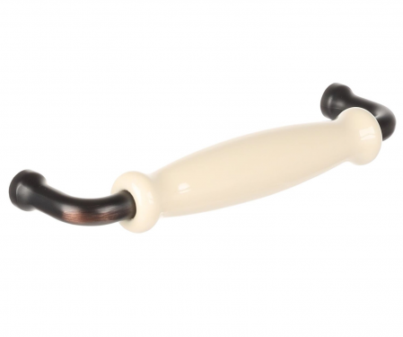 Vintage & Retro - XR21 - Maner pentru mobila, finisaj maro patinat, 140x20x38 mm