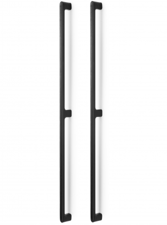 Manere spatiale usi - Luv Wood Big - Set manere spatiale double, finisaj frasin negru mat lacuit, L:1026,5 mm