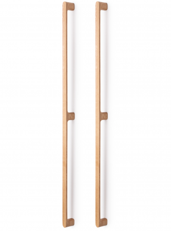 Manere spatiale usi - Luv Wood Big - Set manere spatiale double, finisaj stejar, L:1026,5 mm