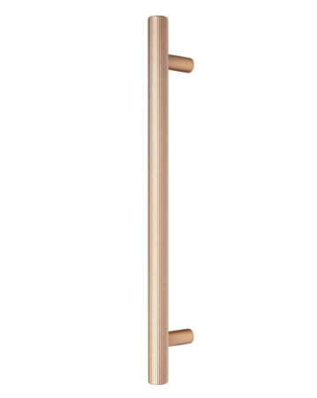 Mânere & Accesorii uși - Boto Big - Maner spatial single, finisaj alama cava periata, L:418 mm