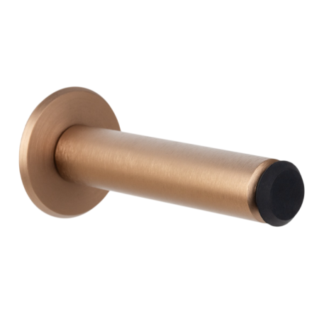 Mânere & Accesorii uși - Fase Wall - Opritor pentru ușă, finisaj alamă cava periată, 101 × 20 mm
