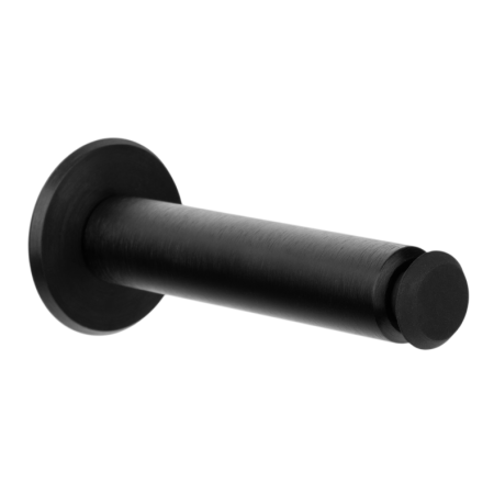 Mânere & Accesorii uși - Fase Wall - Opritor pentru ușă, finisaj negru periat, 101 × 20 mm