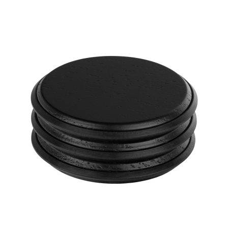 Opritoare usi - Pulse - Opritor pentru usa, finisaj negru mat lacuit, 66x27 mm