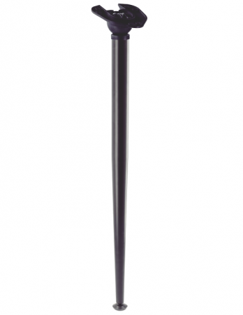 Picioare mobila - Picior de masa inclinat X-Line, pliabil, reglabil, finisaj negru mat, H:710 mm, D:40 mm