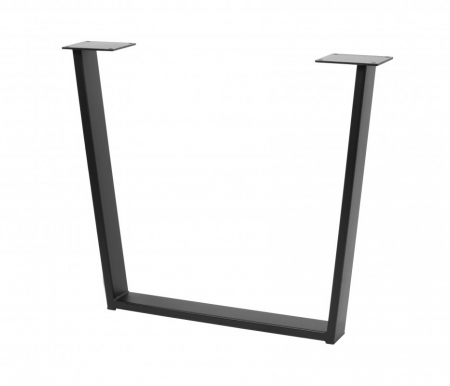 Picioare masa - Picior de masa Industria Trapez, finisaj negru mat, 710x820 mm