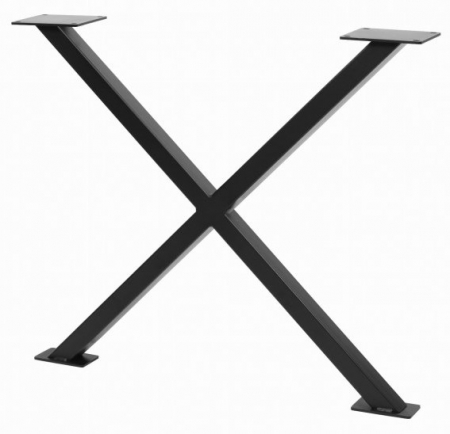 Picioare masa - Industria X - Picior de masa, finisaj negru mat, 710x820 mm