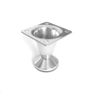 Picioare mobila reglabile - Ayak  - Picior metalic pentru mobilier H:50 mm, finisaj crom lucios