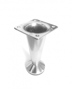 Picioare mobila - Ayak  - Picior metalic pentru mobilier H:80 mm, finisaj crom lucios