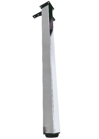 Picioare masa - Picior pentru masa cu profil patrat 50x50 mm, finisaj crom lucios, H:710