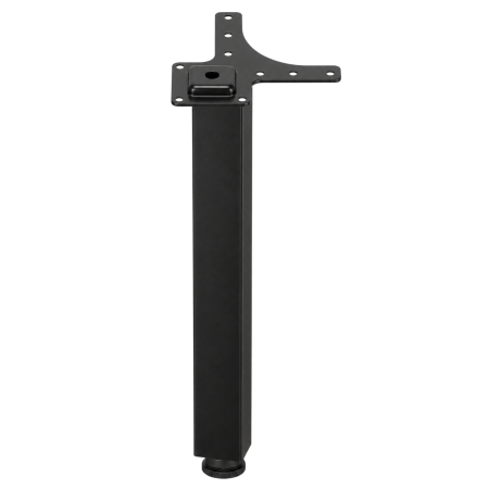 Picioare mobilă - Picior pentru masă cu profil pătrat 50x50 mm, finisaj negru mat, H:710