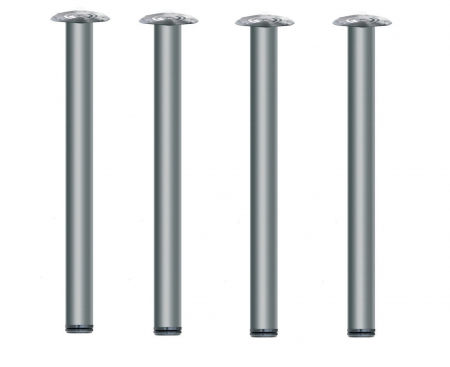 Picioare masa - Picior pentru masa H 820, #60, finisaj nichel satinat, set 4 bucati