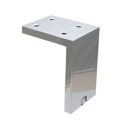 Picioare si rotile mobila - Picior pentru mobilier reglabil, Fonda, H:100 mm, finisaj crom lucios