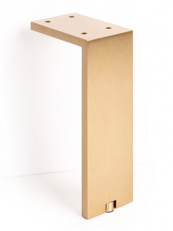 Picioare canapea - Fonda - Picior reglabil pentru mobilier, H:200 mm, finisaj alama shadow periata