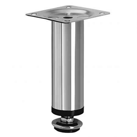 Picioare mobila reglabile - Picior reglabil pentru mobilier, finisaj crom lucios GT, H:150 mm