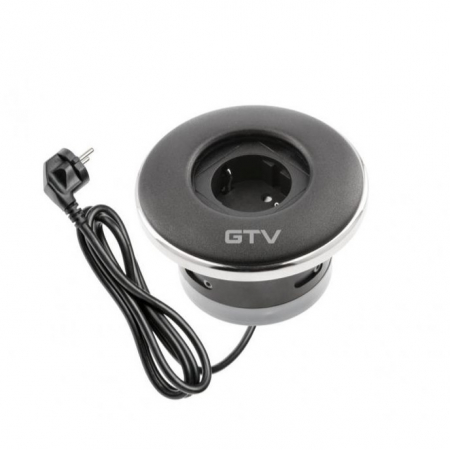 Prize incorporabile - Shutter - Priza incorporabila in blat, finisaj negru