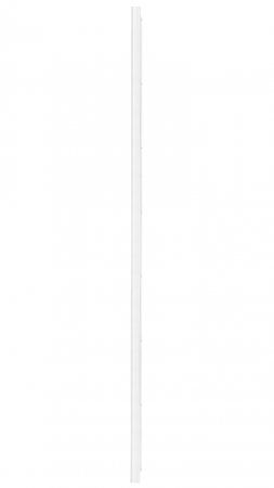 Manere lungi - Six - Profil maner pentru mobila, finisaj alb mat texturat, L:3000 mm