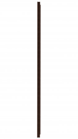 Manere lungi - Six - Profil maner pentru mobila, finisaj maro metalic texturat, L:3000 mm