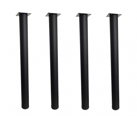 Picioare masa - Set 4 picioare pentru masa H 710, #60, finisaj negru