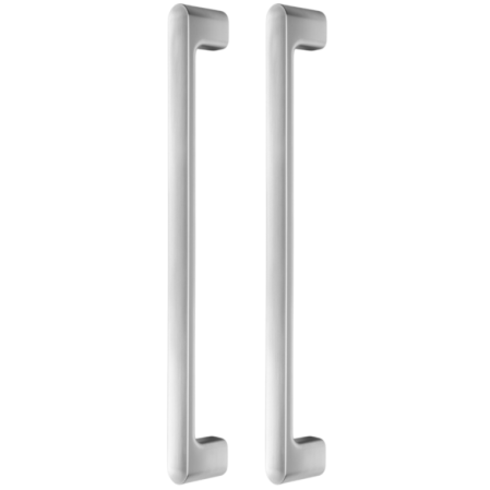 FERONERIE ȘI ACCESORII UȘI - Set manere spatiale double Luv Big, finisaj nichel periat, L:419 mm