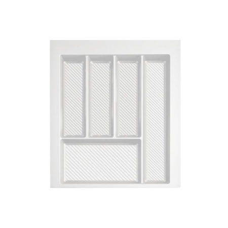 Accesorii mobila - Max - Suport organizare tacamuri, alb, pentru latime exterioara corp 450 mm, montabil in sertar de bucatarie, 490x400 mm