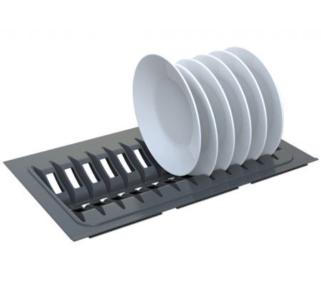 Organizatoare sertare - Suport modular organizare vase, antracit, 290x480x45 mm
