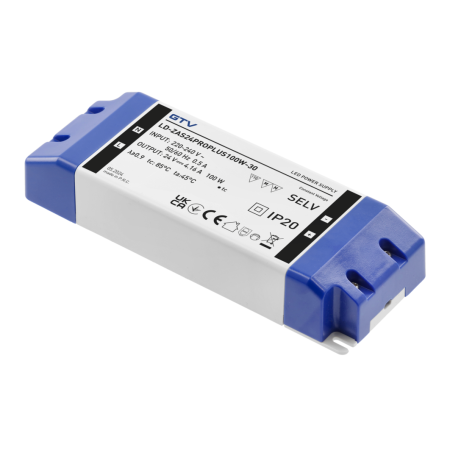 Transformatoare LED - Transformator Pro+ GTV pentru bandă LED, 100W, 24V, IP20