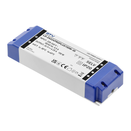 Transformatoare LED - Transformator Pro+ GTV pentru bandă LED, 150W, 24V, IP20
