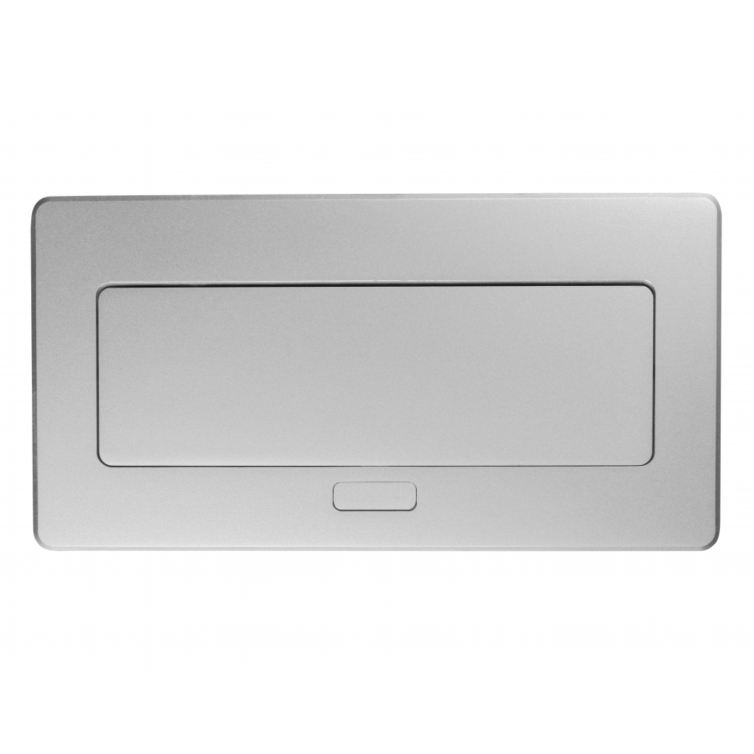 Multi Soft - Priza incorporabila in blat, cu 2 prize Schuko, 2 porturi incarcare USB tip A + C, 1 port HDMI si 1 port RJ45, finisaj aluminiu [3]