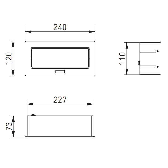 Multi Soft – Priză încorporabilă în blat, cu 2 prize Schuko, USB A + C, HDMI și RJ45, finisaj negru [9]