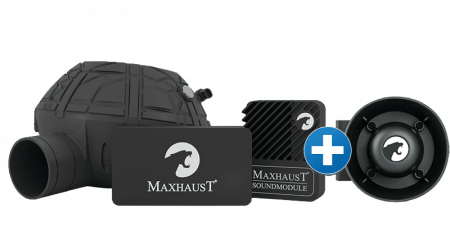 Set universal - Evacuare electronica Maxhaust Active Sound Booster cu doua generatoare sunet– Set complet universal