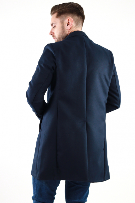 Palton barbati bleumarin premium slim fit [3]