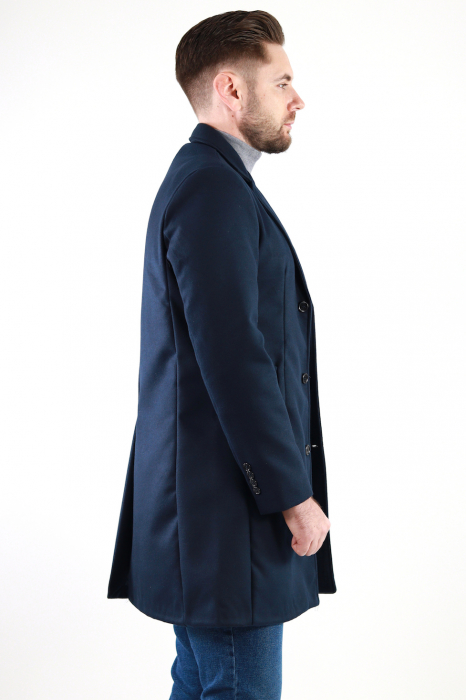 Palton barbati bleumarin premium slim fit [2]