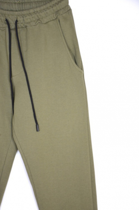 Pantaloni Barbati bumbac verde militar [3]