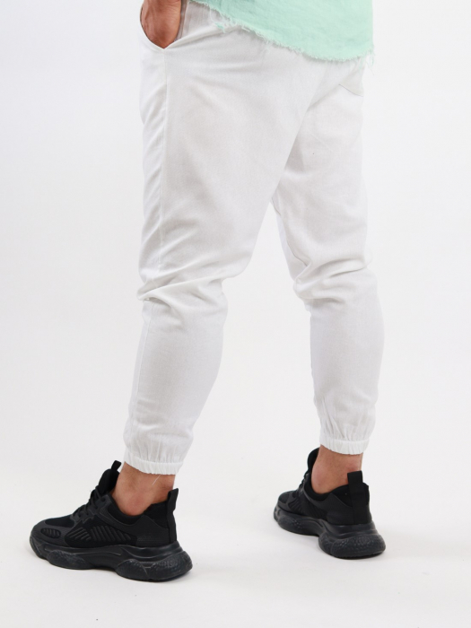 Pantaloni vara albi [4]