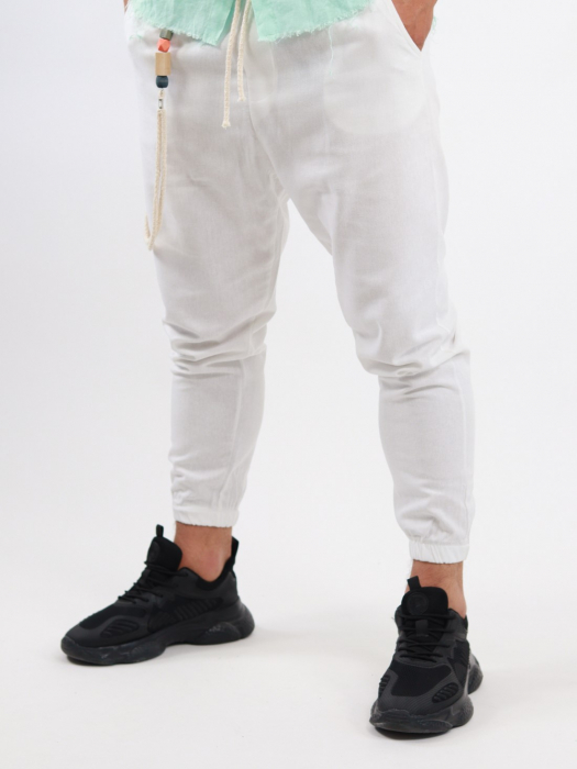 Pantaloni vara albi [3]